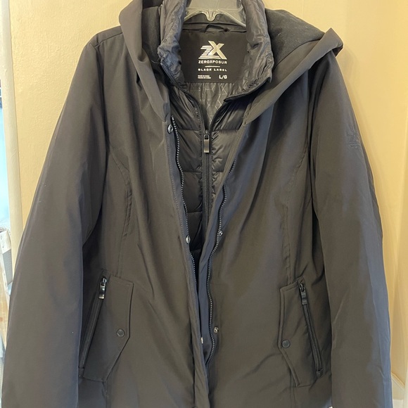 ZEROXPOSUR Black label layered coat. Perfect for winter π₯Ά βοΈ like new. π€ - Picture 6 of 13